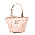 Shoulder Bag Small D Ring Bucket Tote Pink Guccissima Leather
