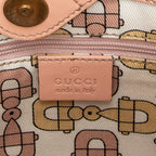 Shoulder Bag Small D Ring Bucket Tote Pink Guccissima Leather
