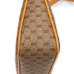 Bolso de Hombro Vintage GG Bandolera Beige Lona Recubierta Microguccissima