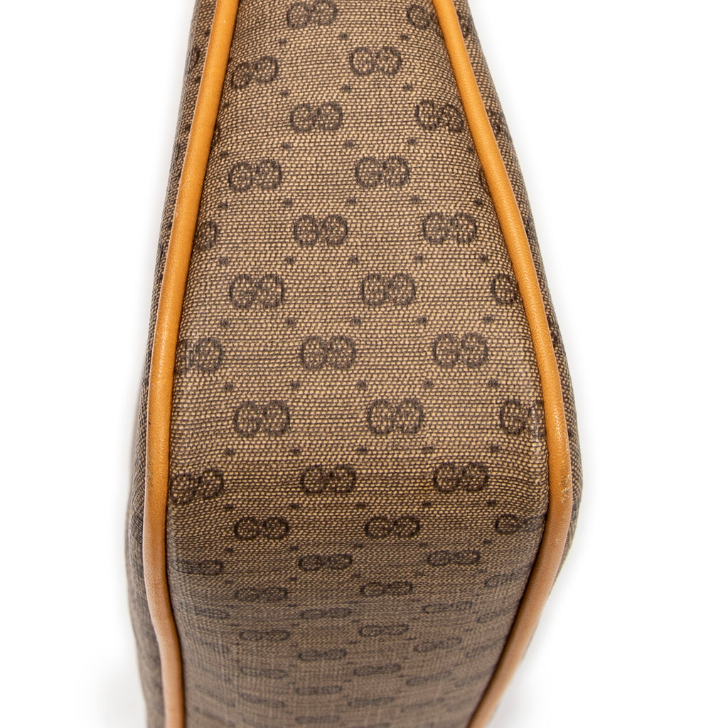 Bolso de Hombro Vintage GG Bandolera Beige Lona Recubierta Microguccissima