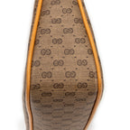 Bolso de Hombro Vintage GG Bandolera Beige Lona Recubierta Microguccissima