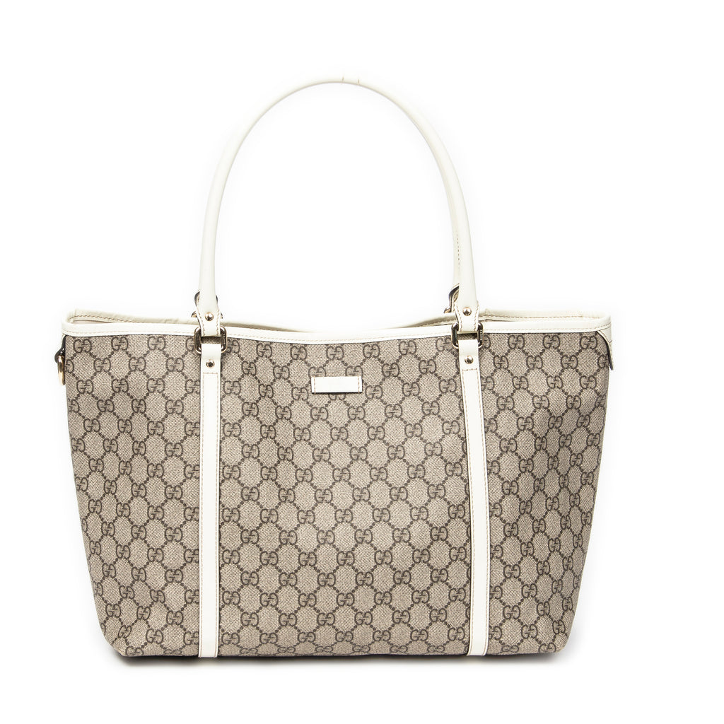 Shoulder Bag Medium Joy Tote Beige Supreme Coated Canvas