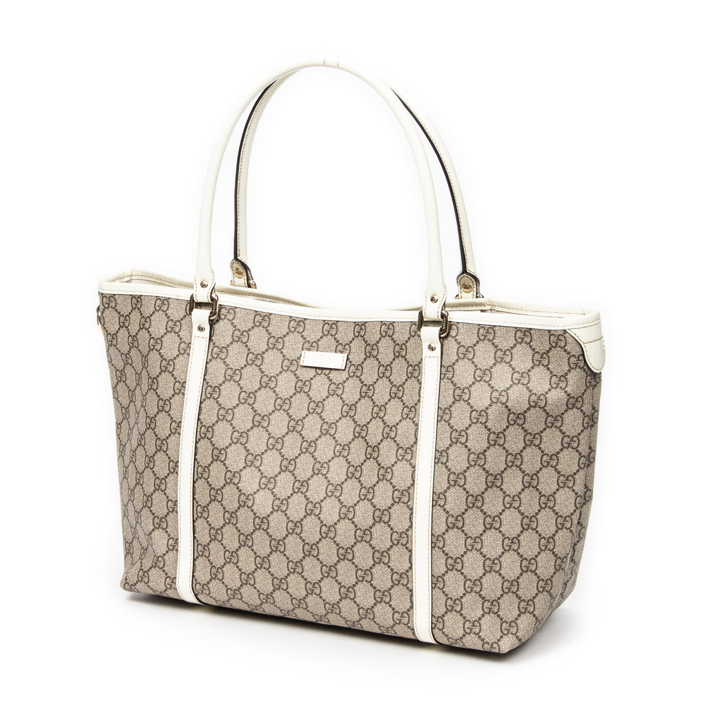 Shoulder Bag Medium Joy Tote Beige Supreme Coated Canvas