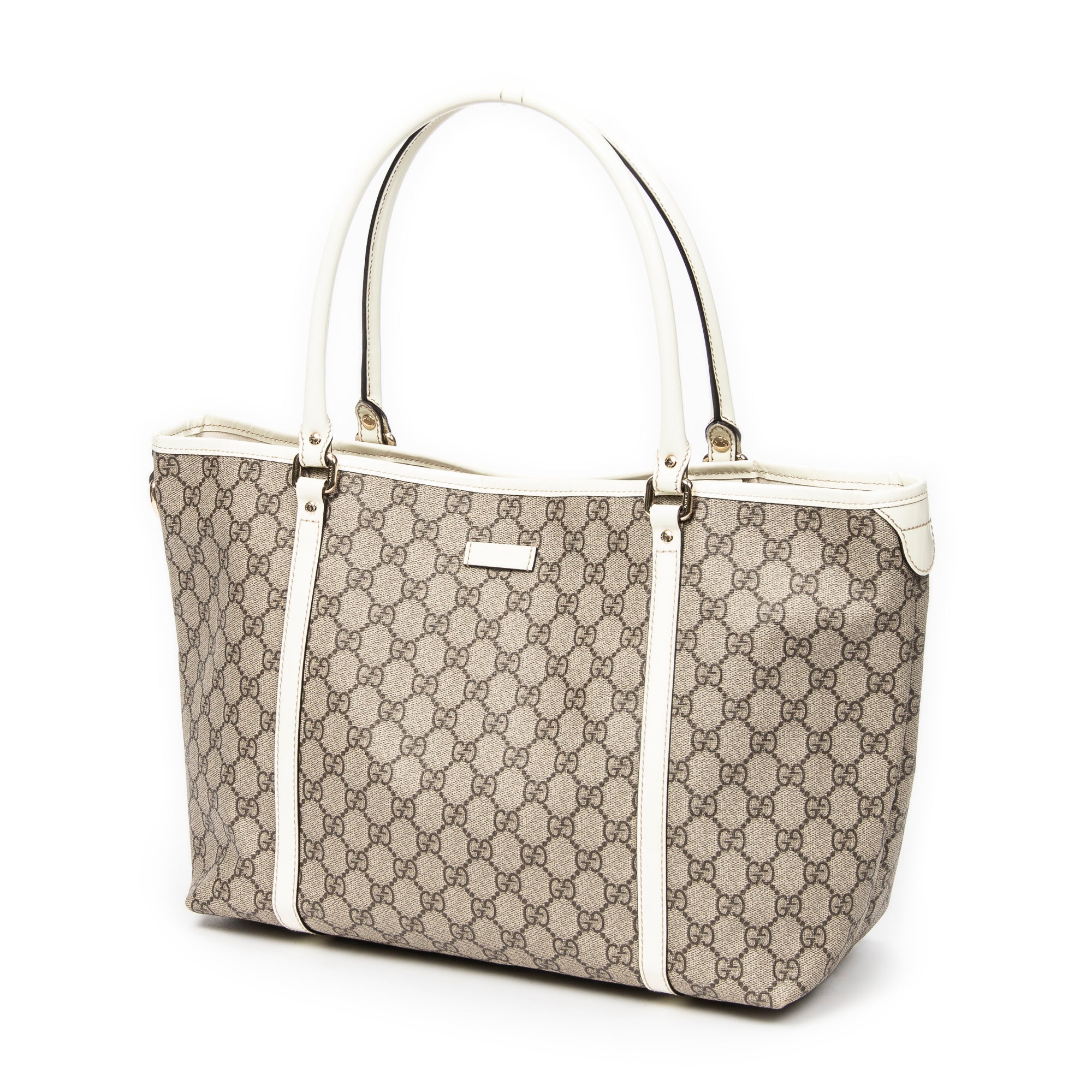 Shoulder Bag Medium Joy Tote Beige Supreme Coated Canvas