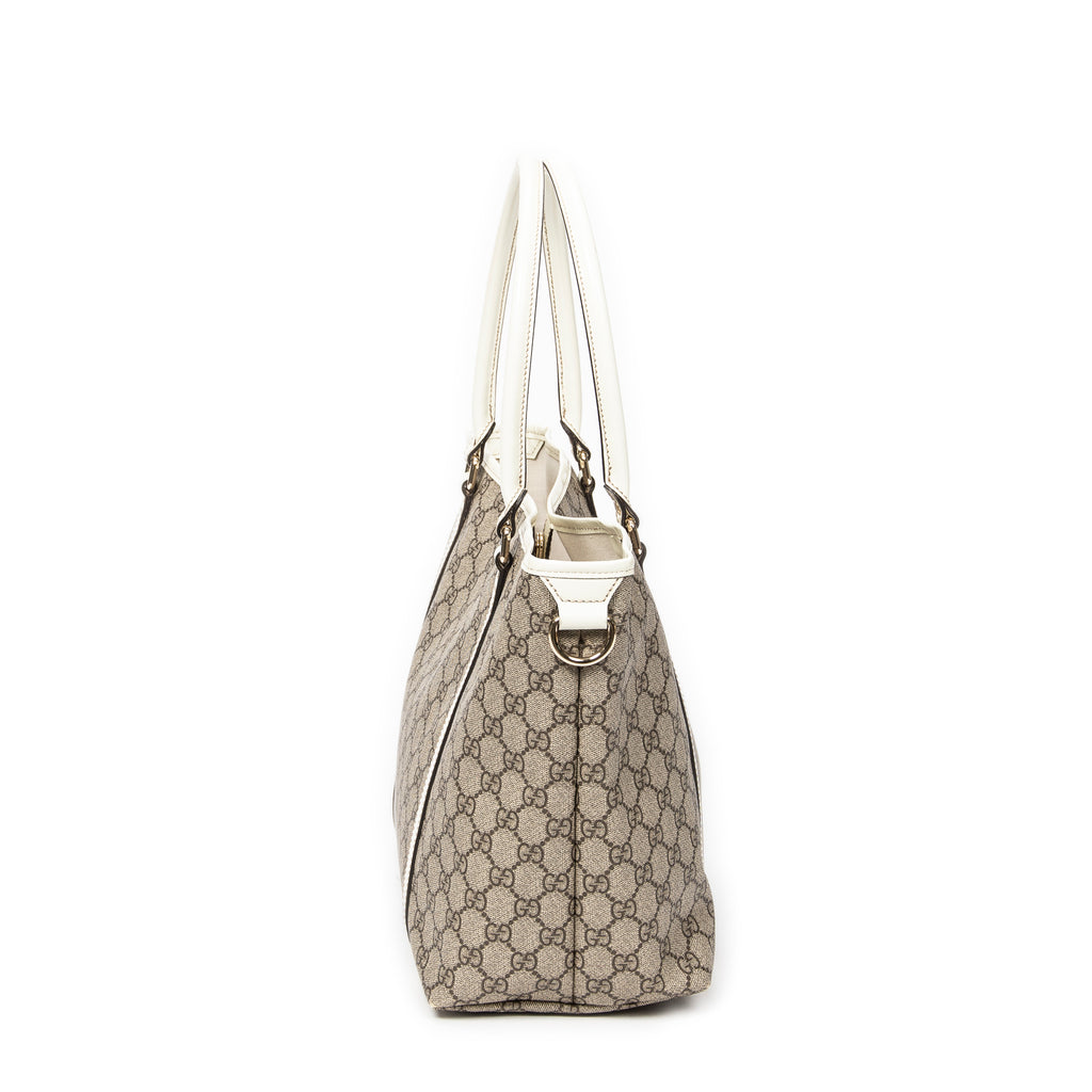Shoulder Bag Medium Joy Tote Beige Supreme Coated Canvas