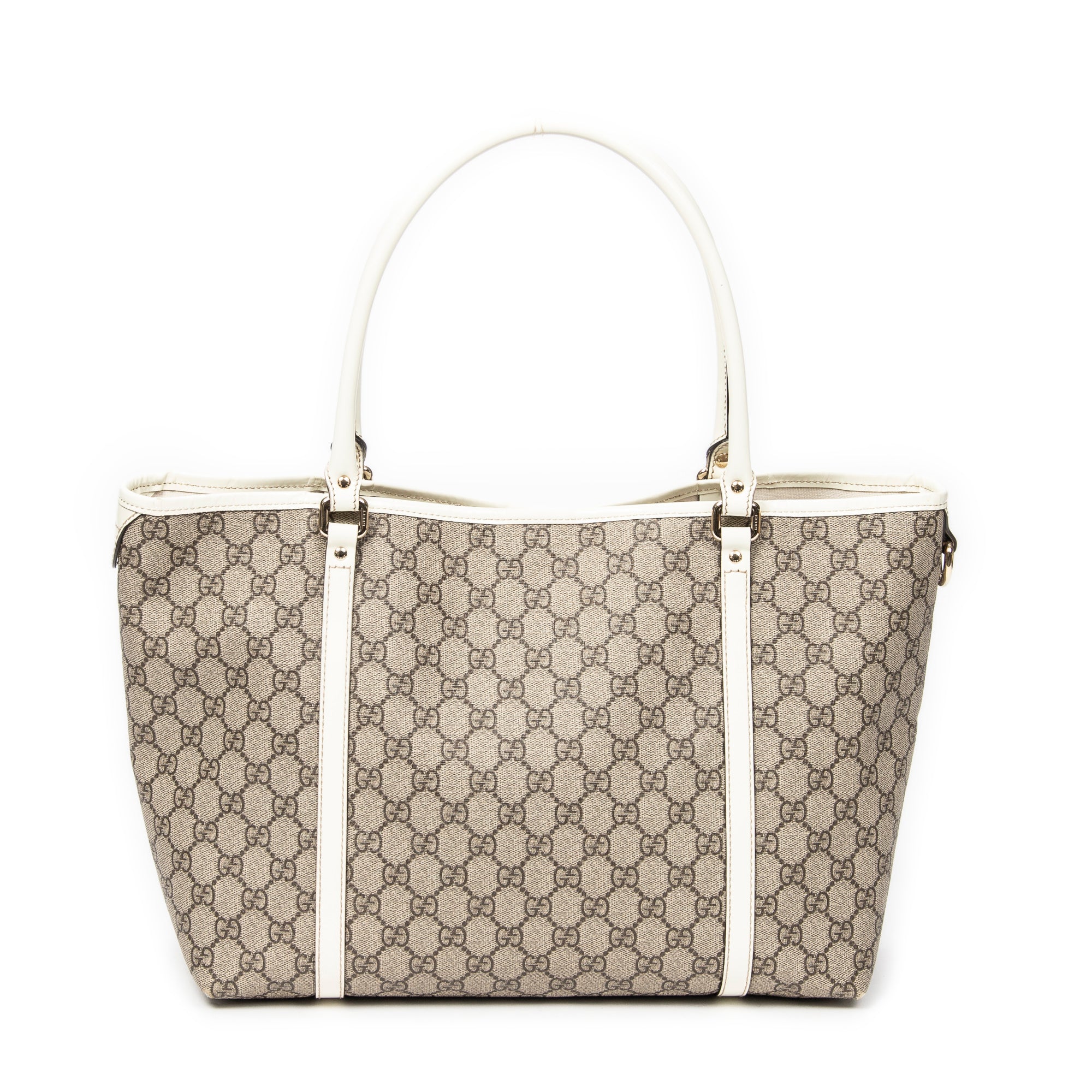 Shoulder Bag Medium Joy Tote Beige Supreme Coated Canvas