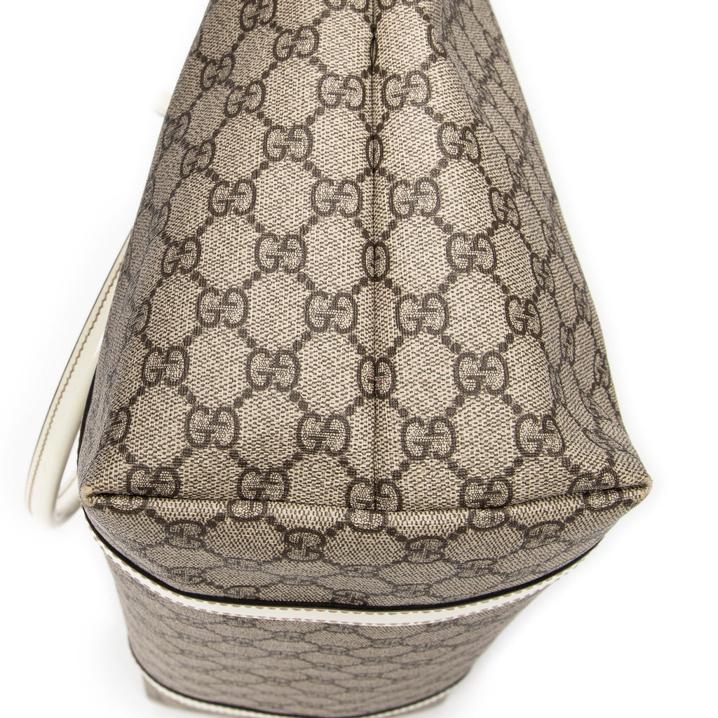 Shoulder Bag Medium Joy Tote Beige Supreme Coated Canvas