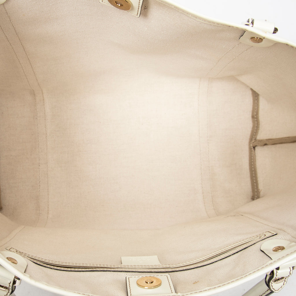 Shoulder Bag Medium Joy Tote Beige Supreme Coated Canvas
