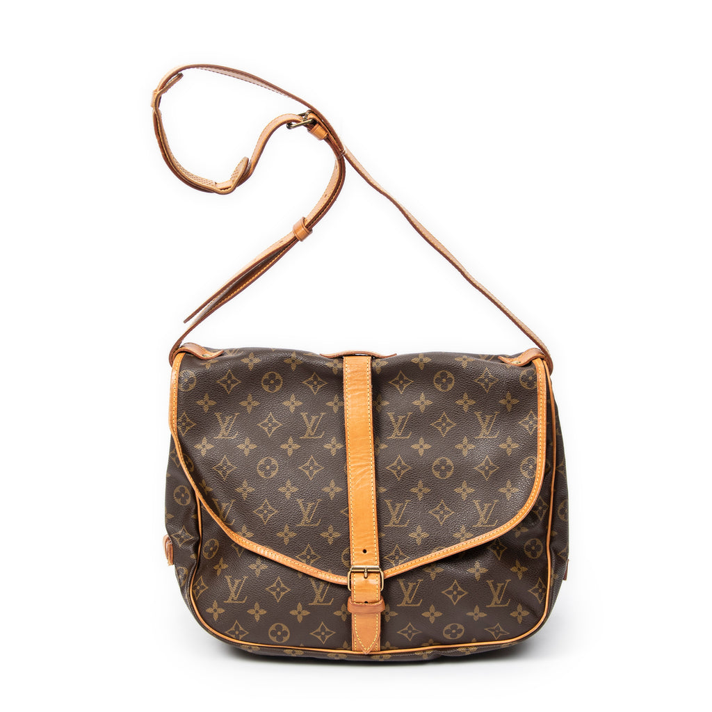 Shoulder Bag Saumur GM Brown Monogram Canvas