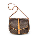 Shoulder Bag Saumur GM Brown Monogram Canvas
