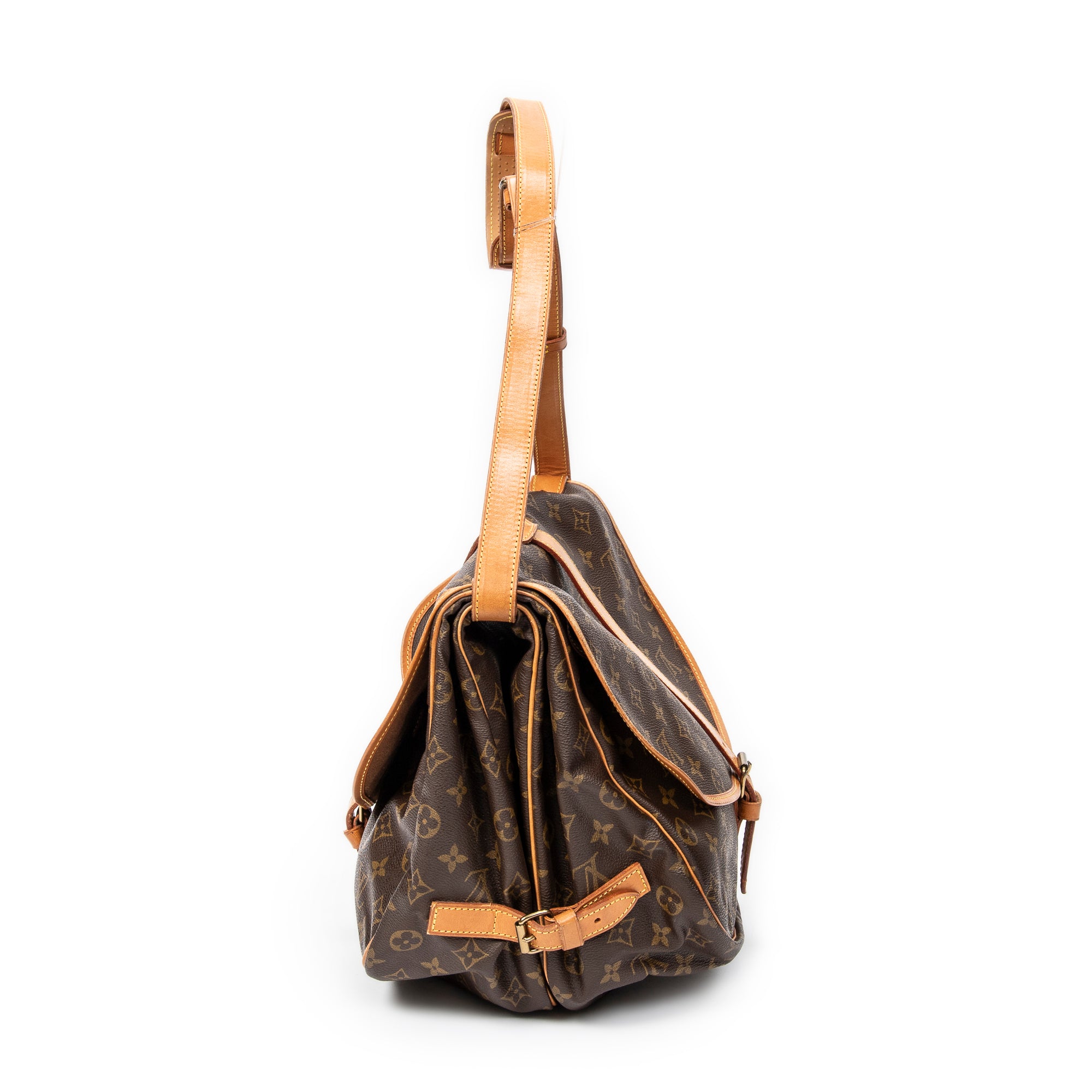 Shoulder Bag Saumur GM Brown Monogram Canvas