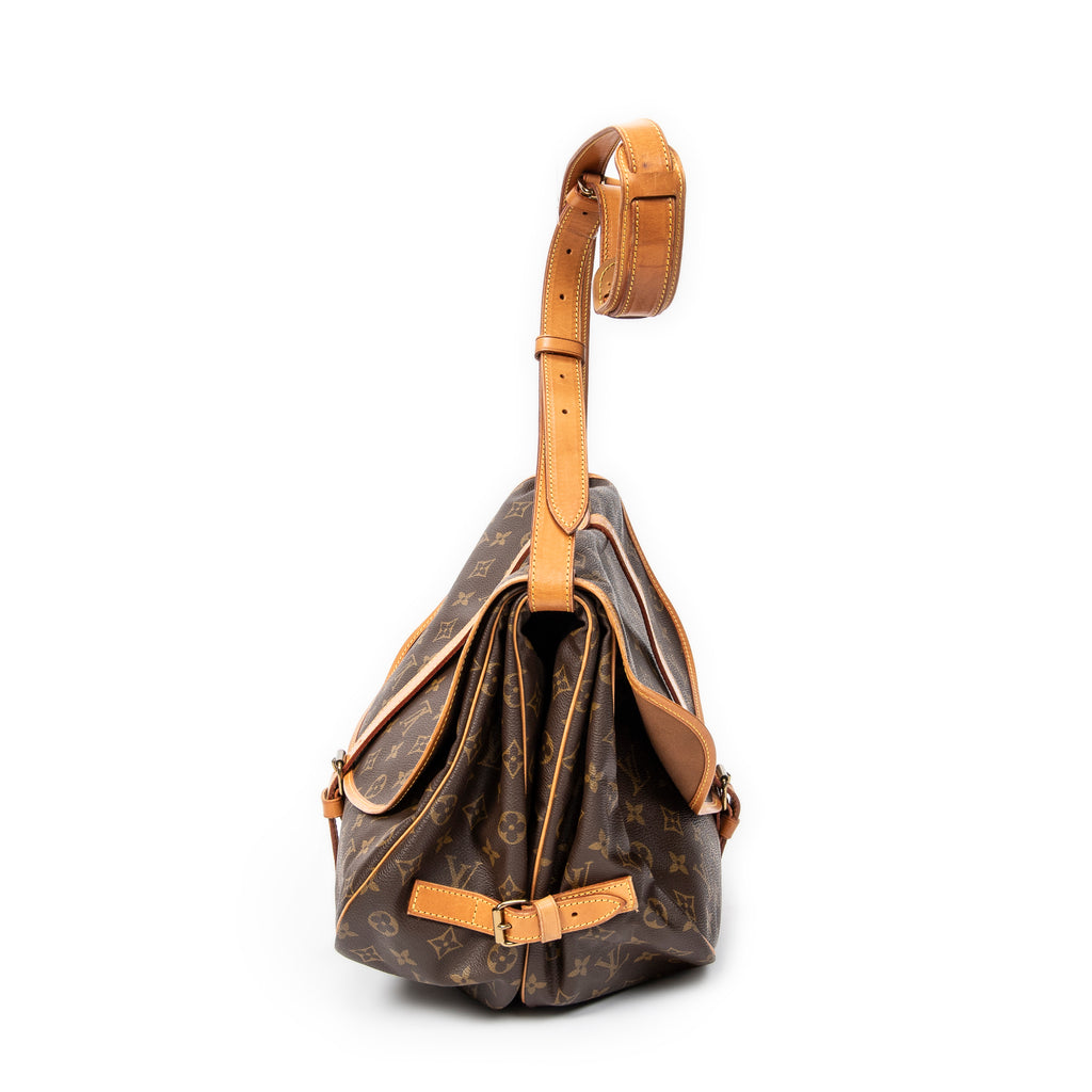Shoulder Bag Saumur GM Brown Monogram Canvas