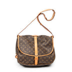Shoulder Bag Saumur GM Brown Monogram Canvas