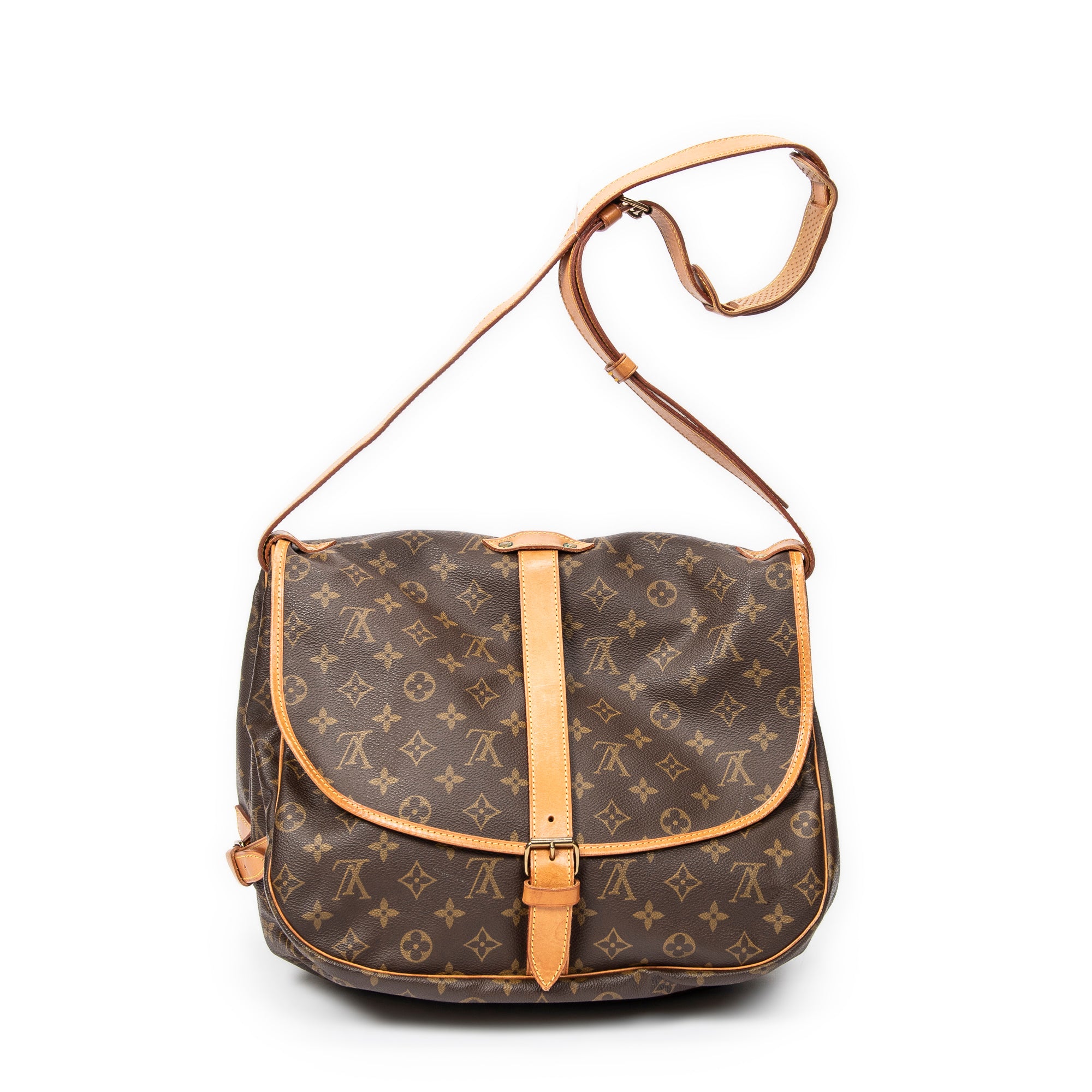 Shoulder Bag Saumur GM Brown Monogram Canvas