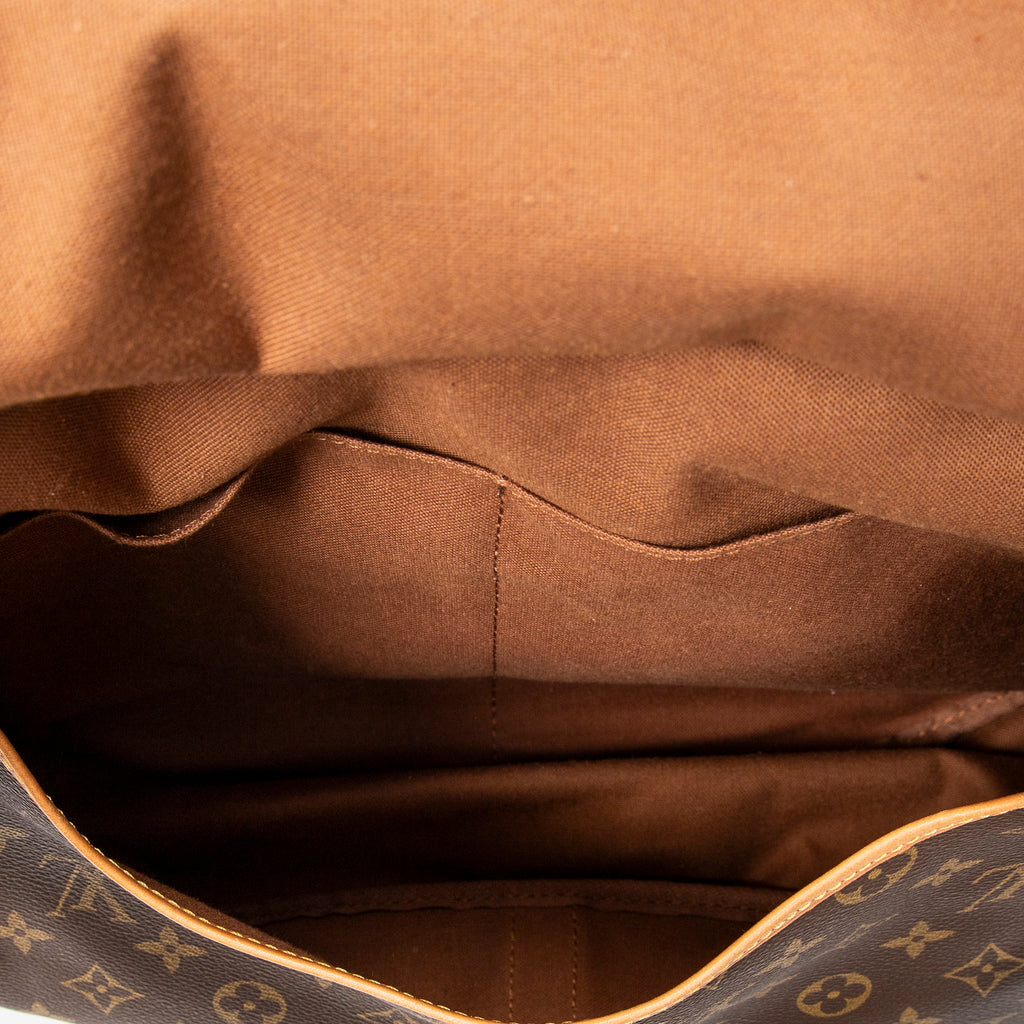 Shoulder Bag Saumur GM Brown Monogram Canvas