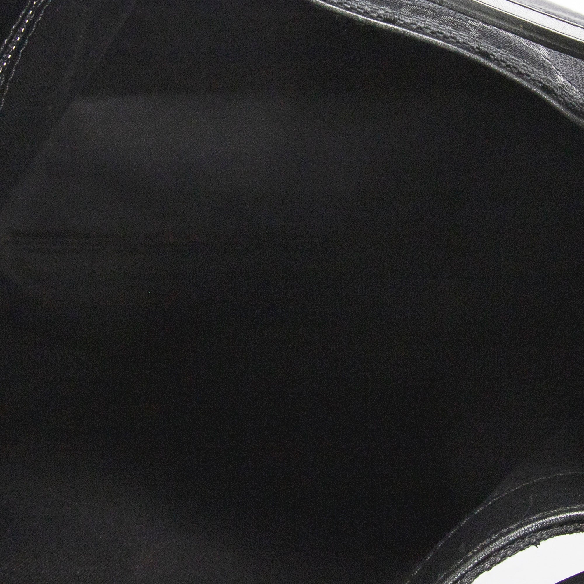 Bolso de hombro, bolso tote alto con cinturón, lona negra monogramada