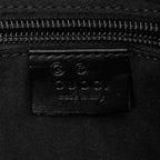 Shoulder Bag Medium Front Pocket Tote Black Monogrammed Nylon Canvas