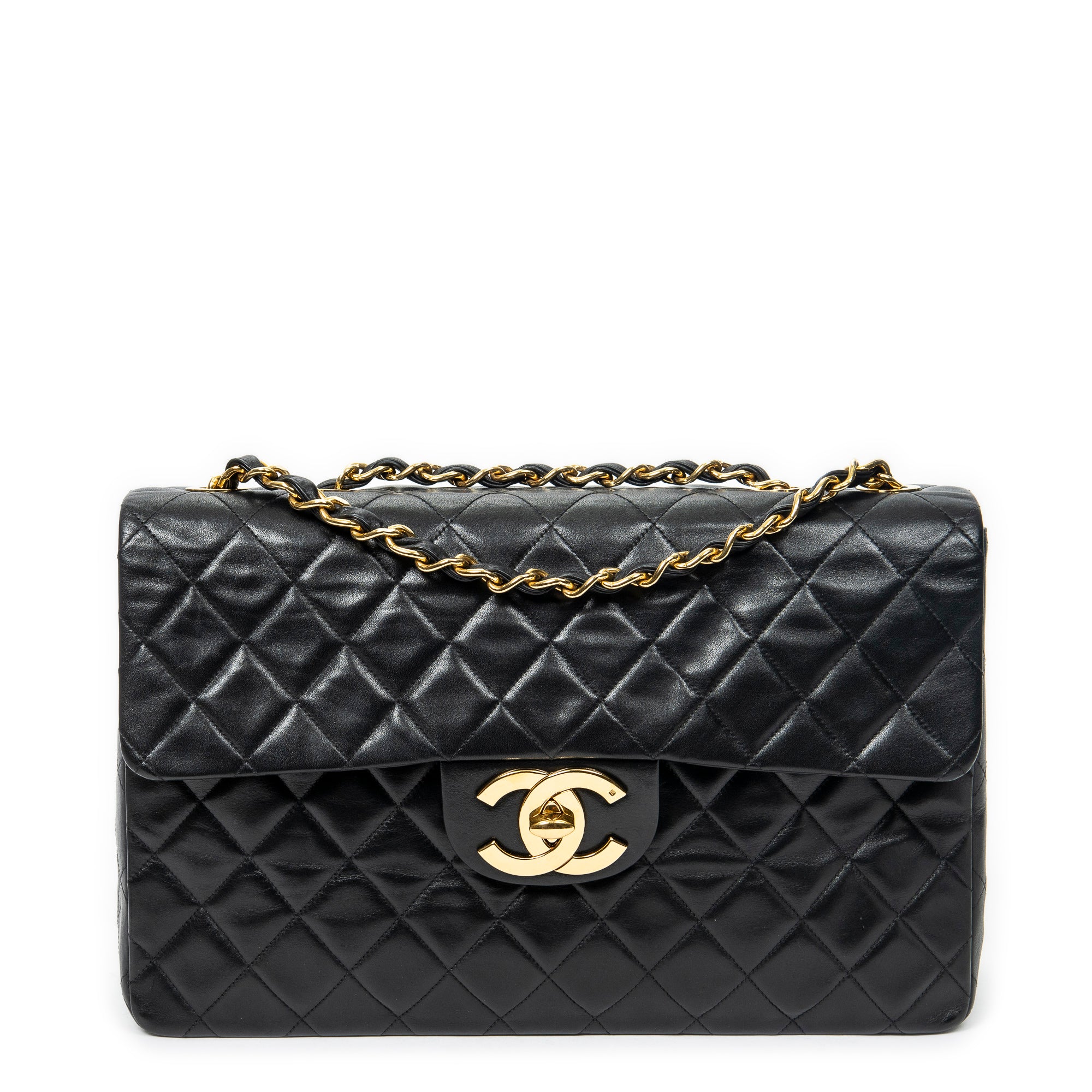 Chanel - Maxi Jumbo XL à rabat - Noir