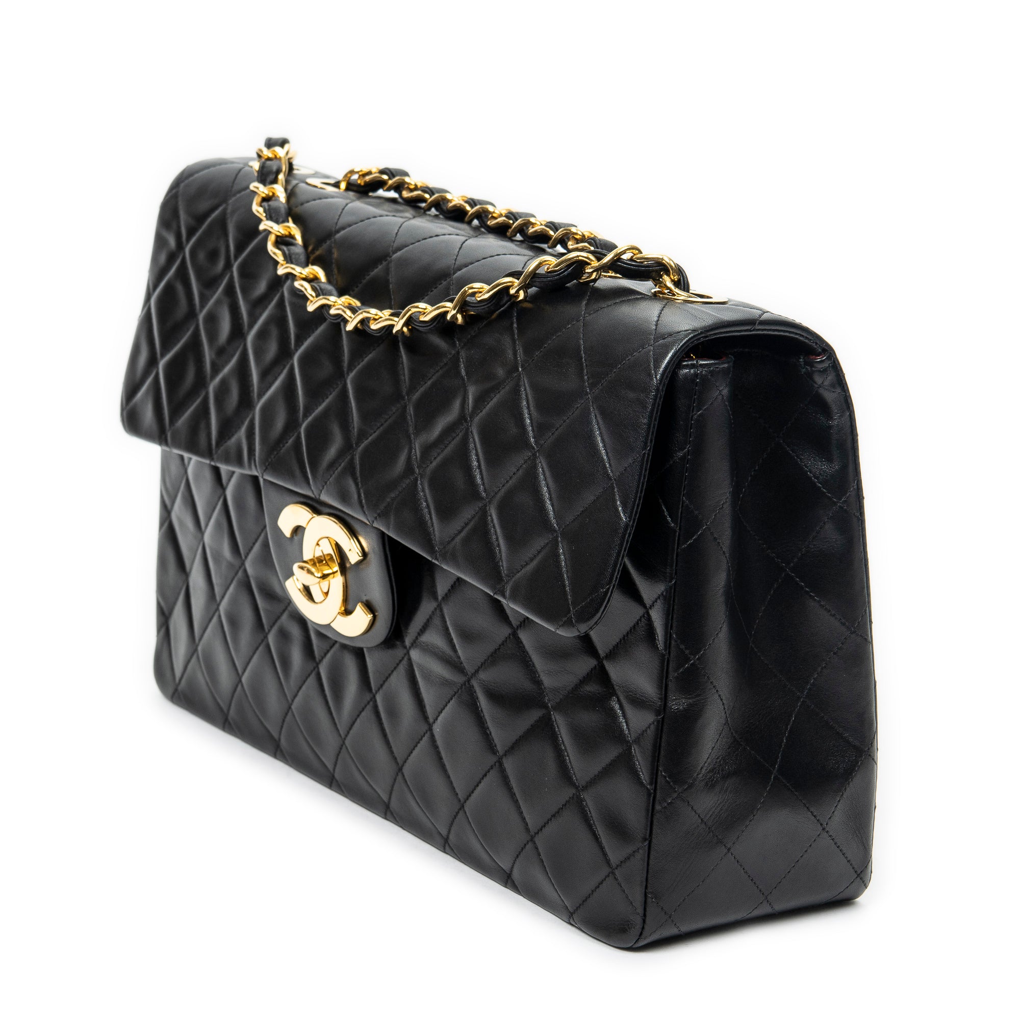 Chanel - Maxi Jumbo XL à rabat - Noir