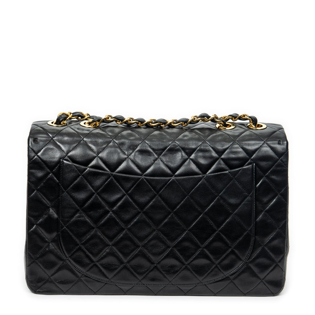 Chanel - Maxi Jumbo XL à rabat - Noir