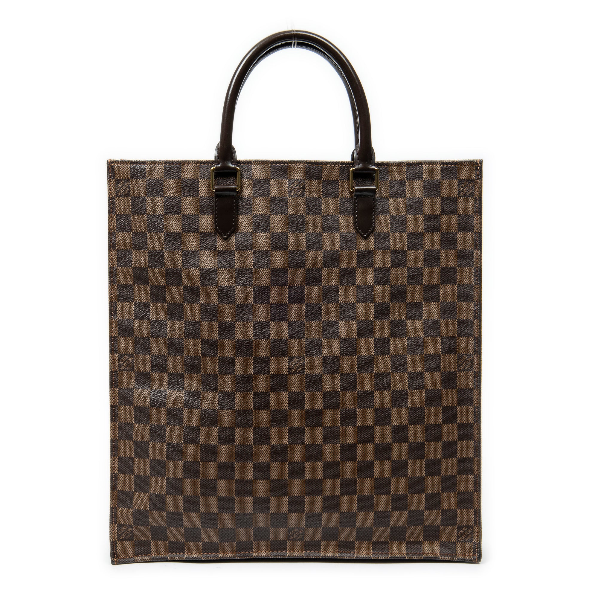Handbag Sac Plat Brown Damier Ebene