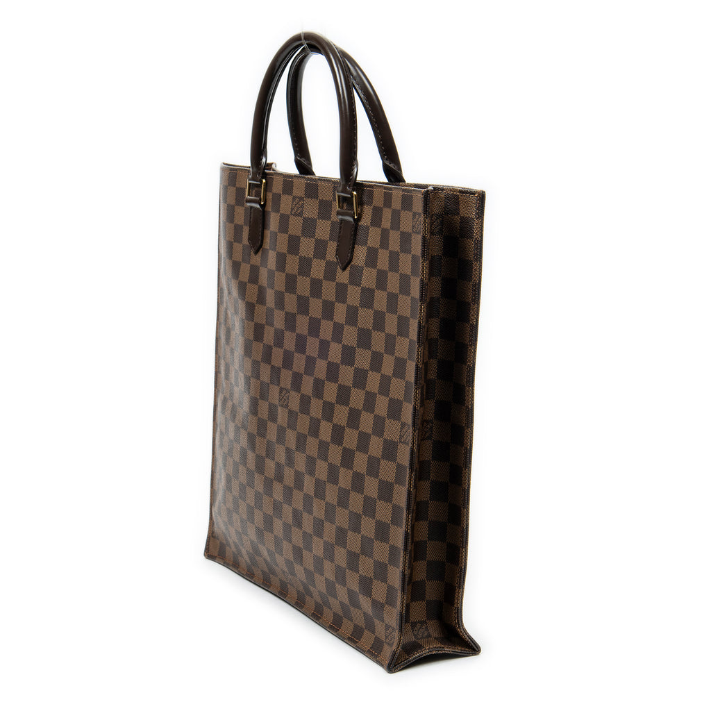 Handbag Sac Plat Brown Damier Ebene