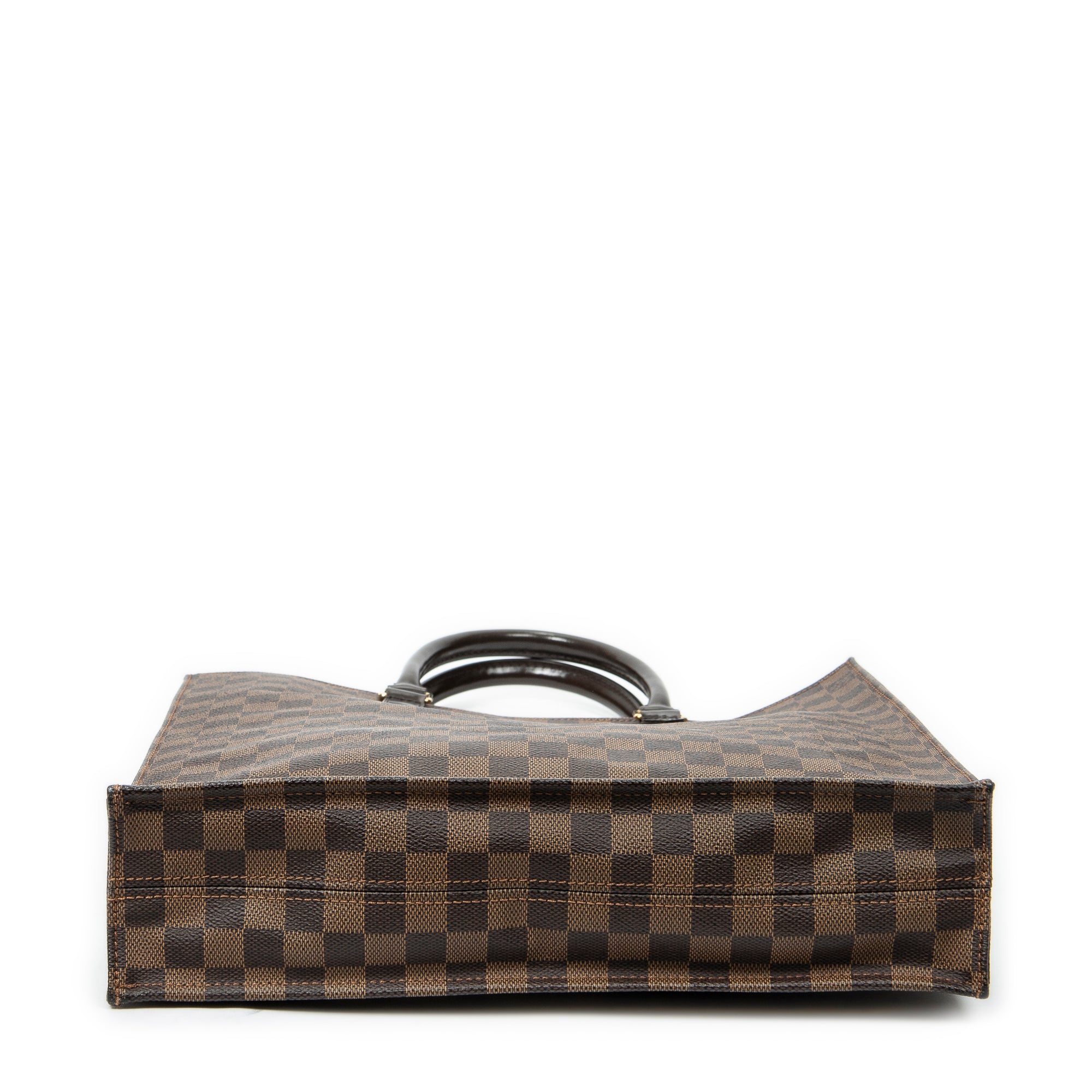 Handbag Sac Plat Brown Damier Ebene