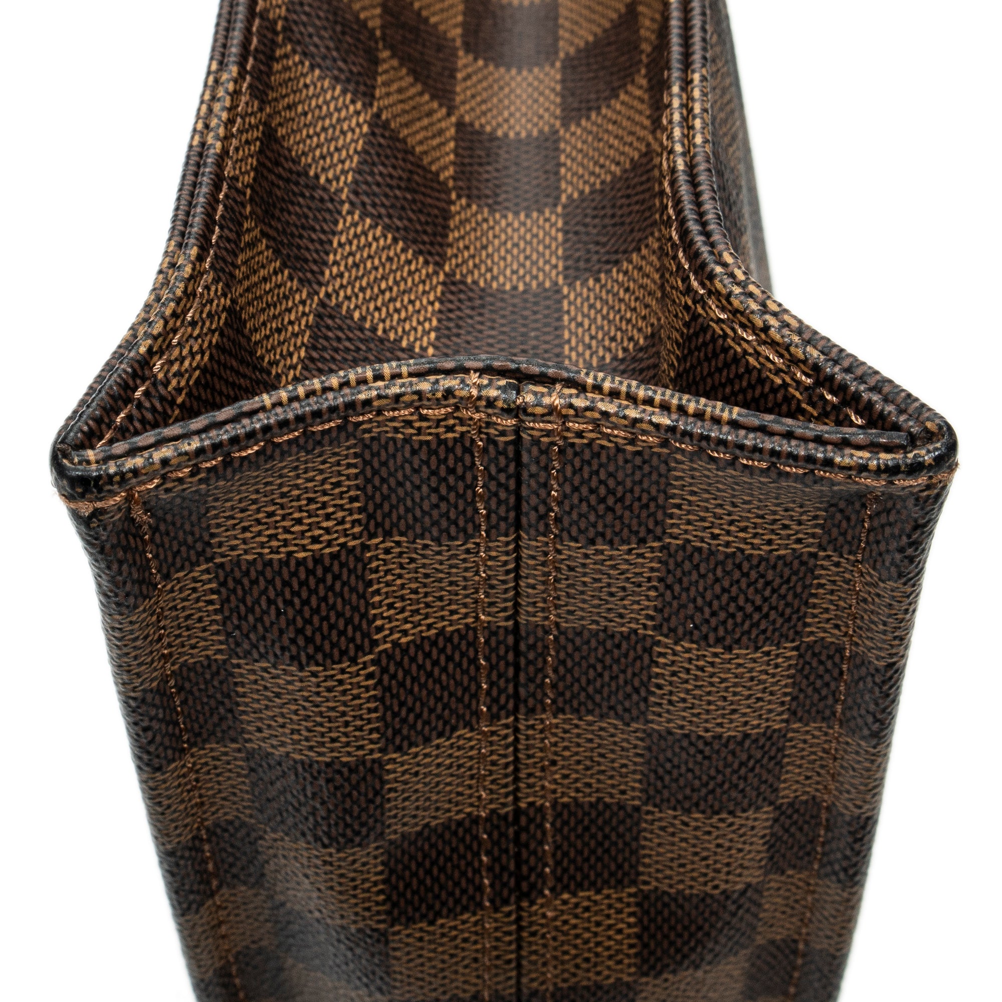 Handbag Sac Plat Brown Damier Ebene