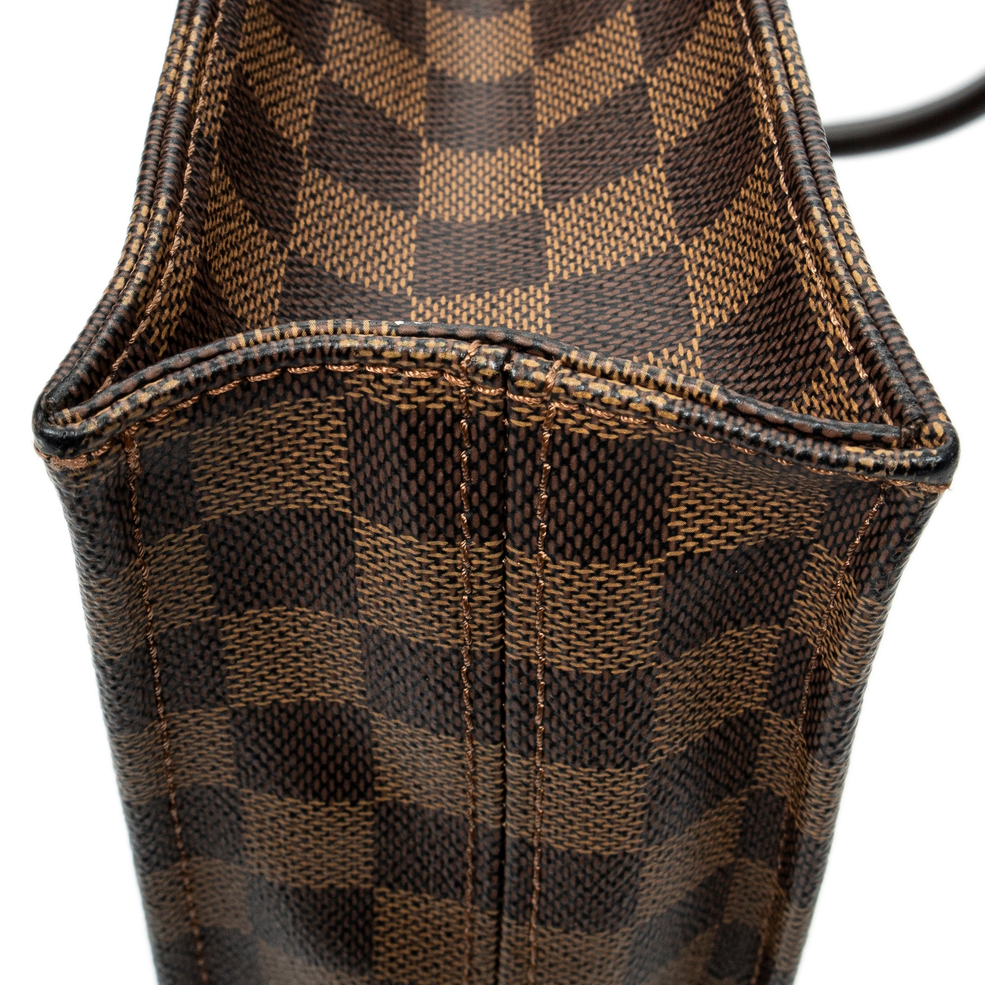 Handbag Sac Plat Brown Damier Ebene