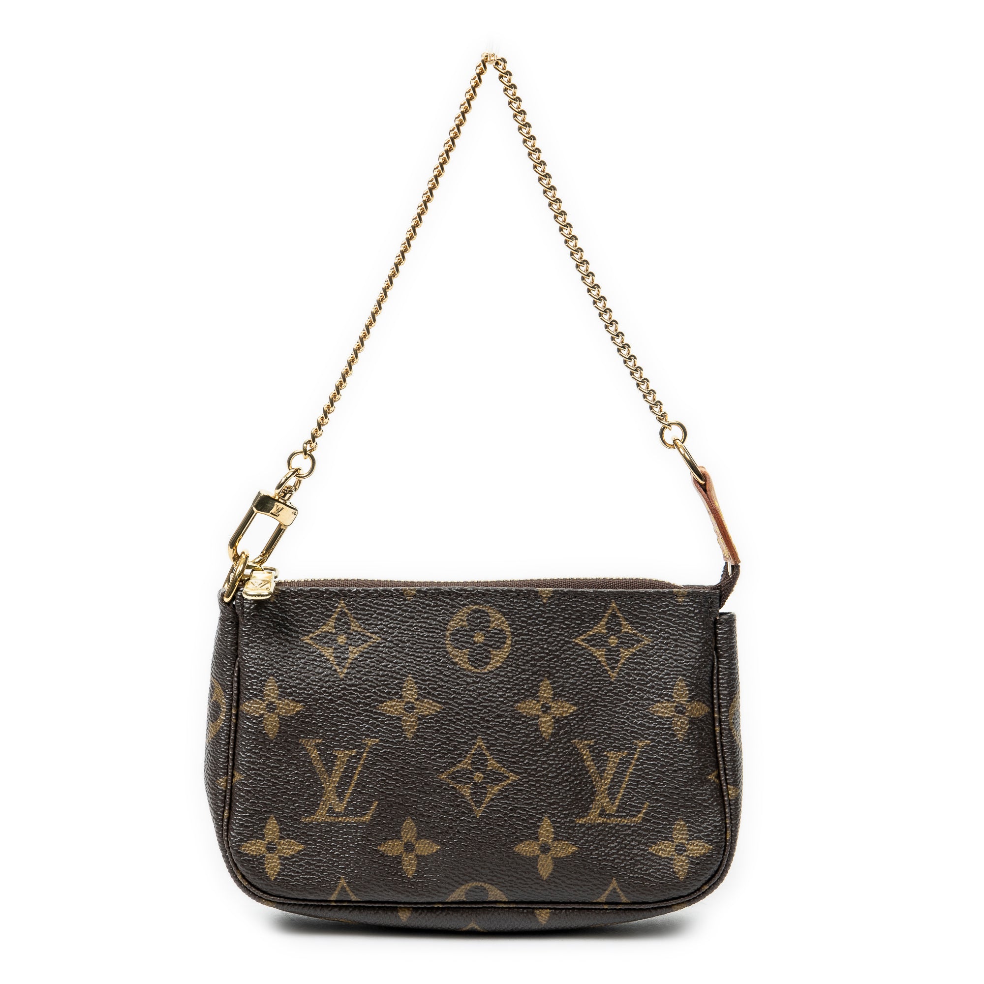 Pouch Mini Pochette Accessoires Lona Monogram Marrón