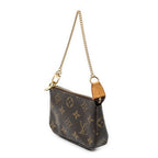 Pouch Mini Pochette Accessoires Lona Monogram Marrón
