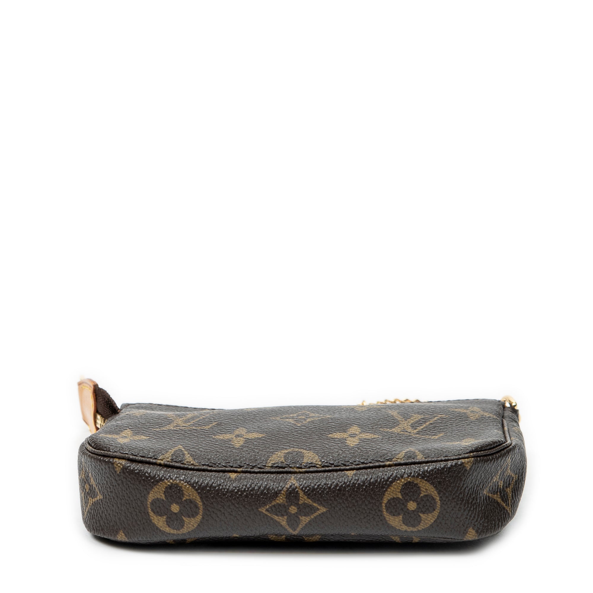 Pouch Mini Pochette Accessoires Lona Monogram Marrón