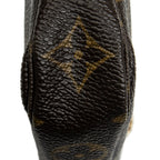 Pouch Mini Pochette Accessoires Lona Monogram Marrón
