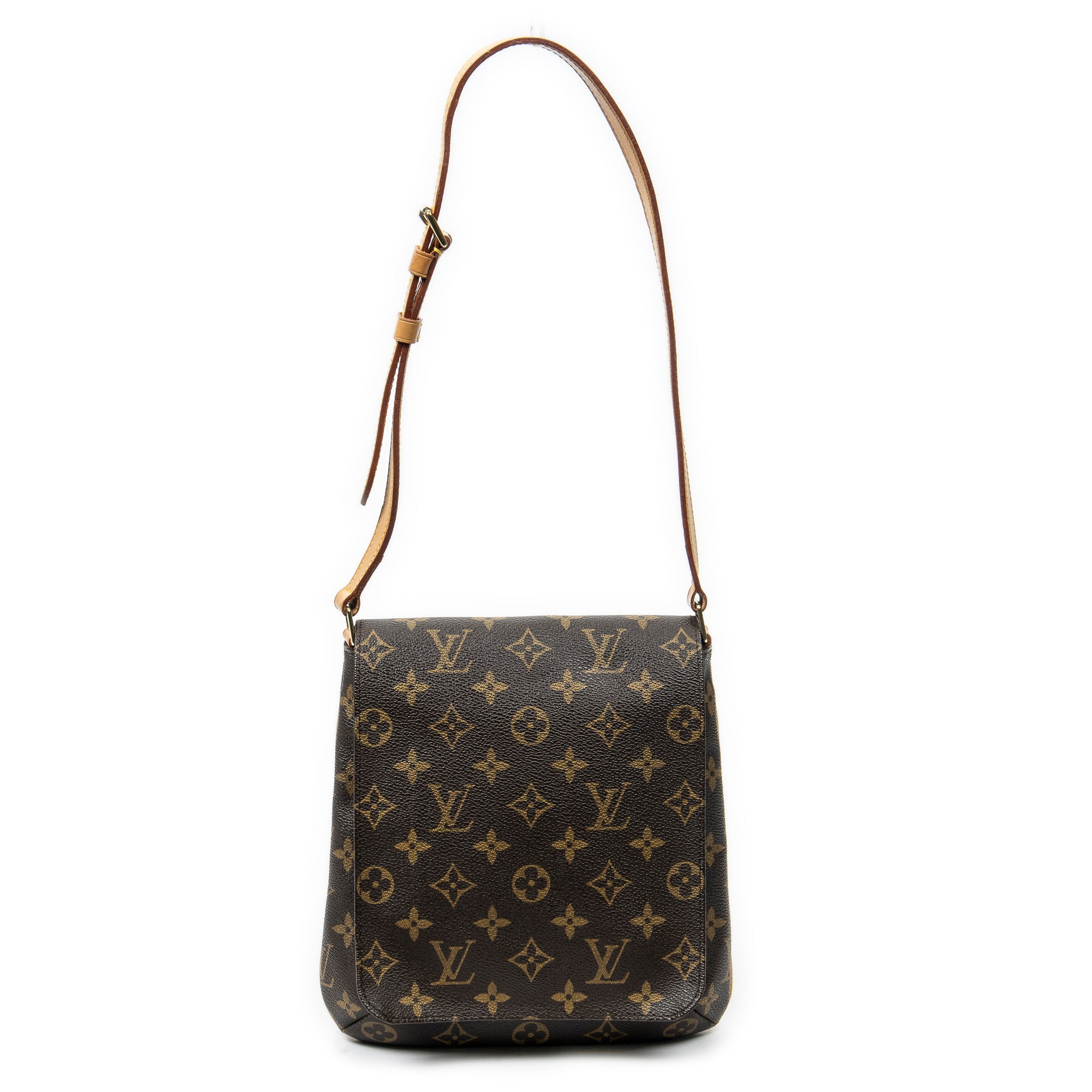 Shoulder Bag Musette Salsa Brown Monogram Canvas