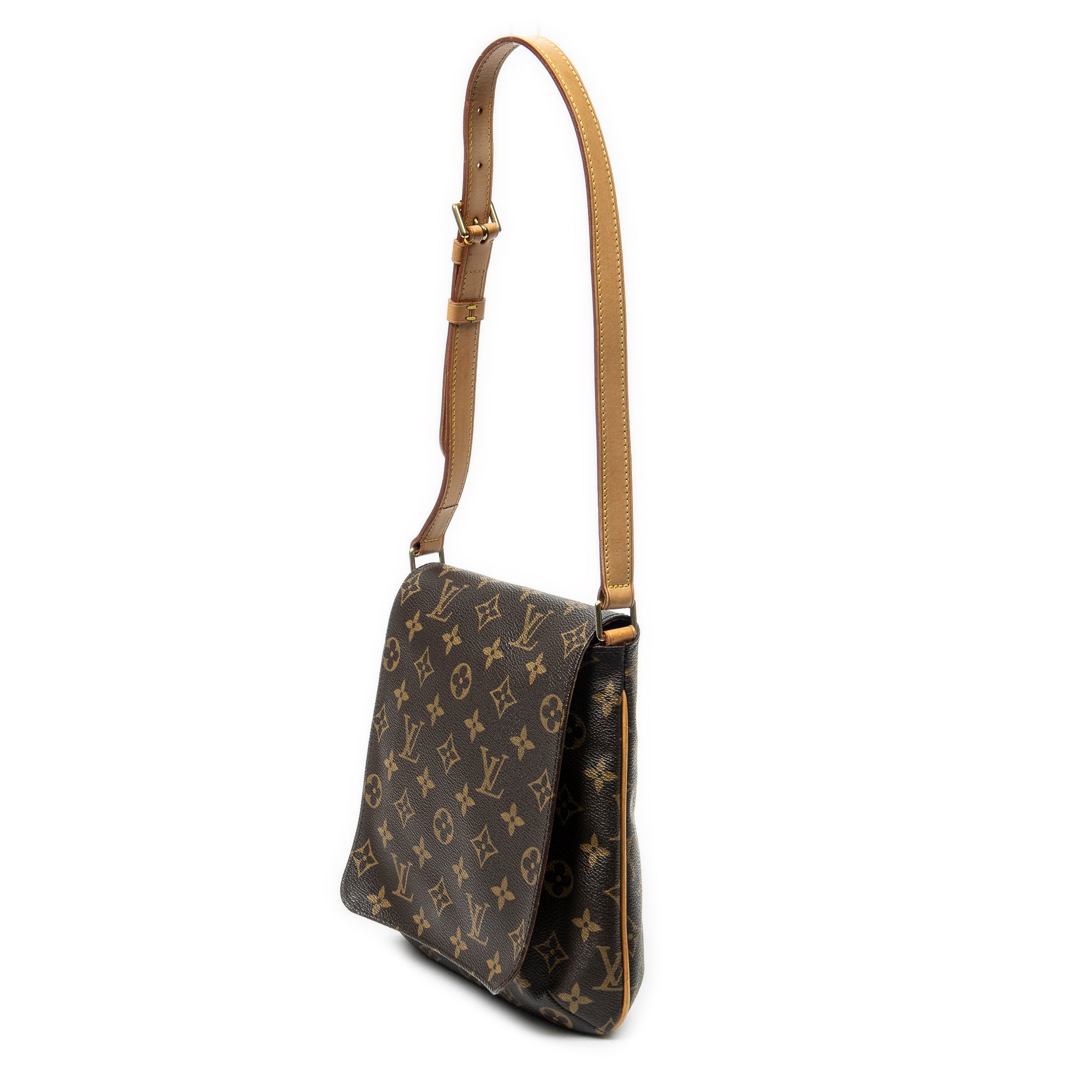 Shoulder Bag Musette Salsa Brown Monogram Canvas