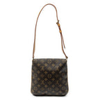 Shoulder Bag Musette Salsa Brown Monogram Canvas