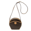 Bolso de hombro Dome vintage bandolera de lona revestida Macadam marrón
