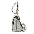 Mochila Pequeña Faye de Piel de Becerro Azul Claro