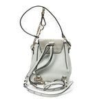 Mochila Pequeña Faye de Piel de Becerro Azul Claro
