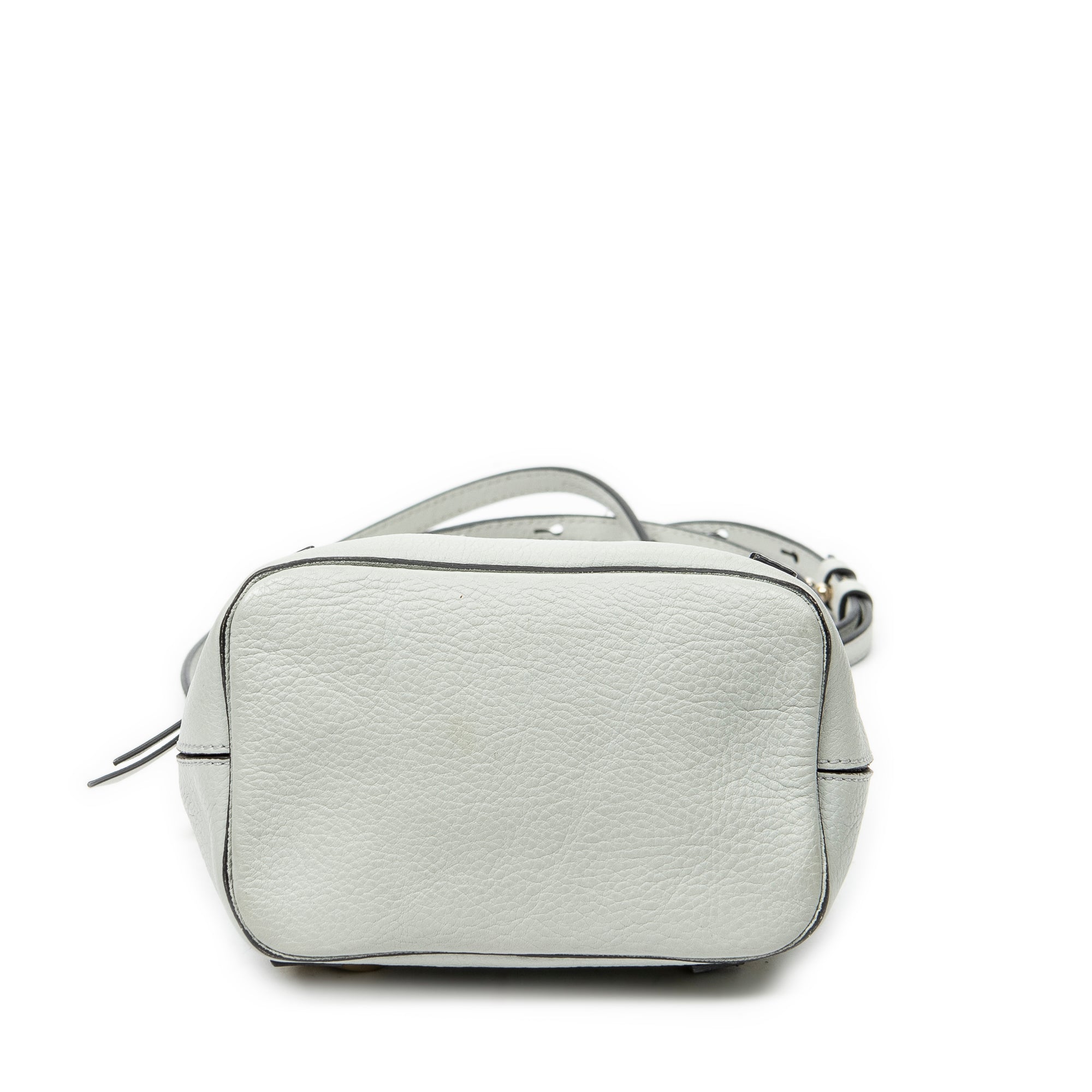 Mochila Pequeña Faye de Piel de Becerro Azul Claro