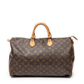 Handbag Speedy 40 Brown Monogram Canvas
