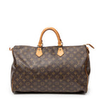Handbag Speedy 40 Brown Monogram Canvas