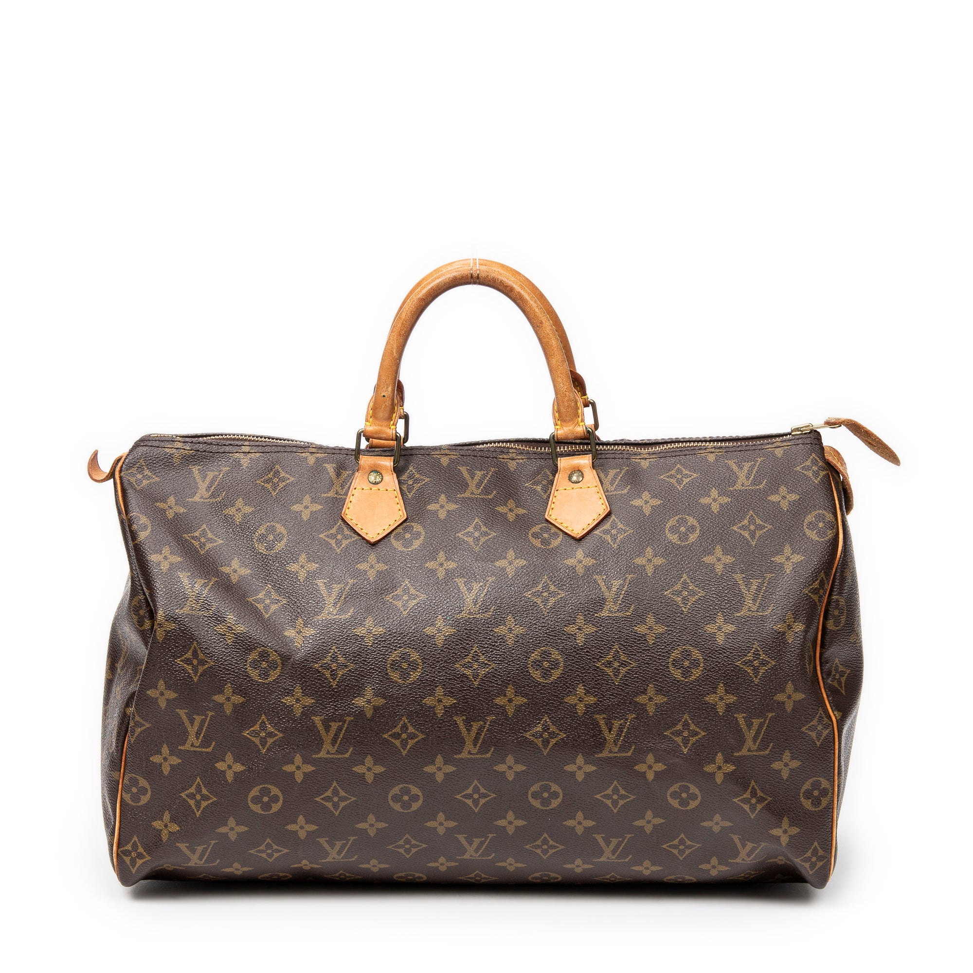 Handbag Speedy 40 Brown Monogram Canvas