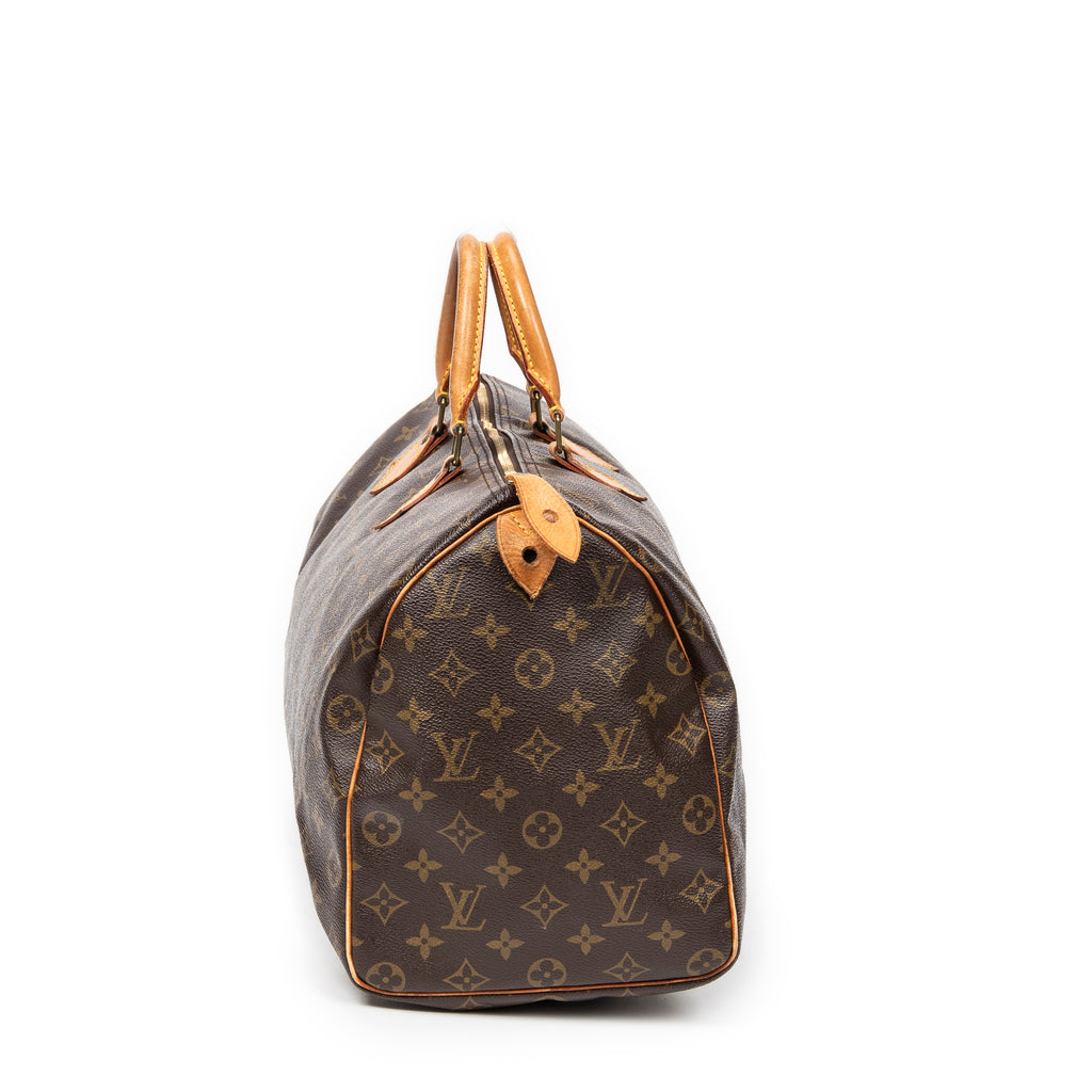 Handbag Speedy 40 Brown Monogram Canvas