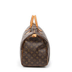 Handbag Speedy 40 Brown Monogram Canvas