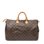 Handbag Speedy 40 Brown Monogram Canvas