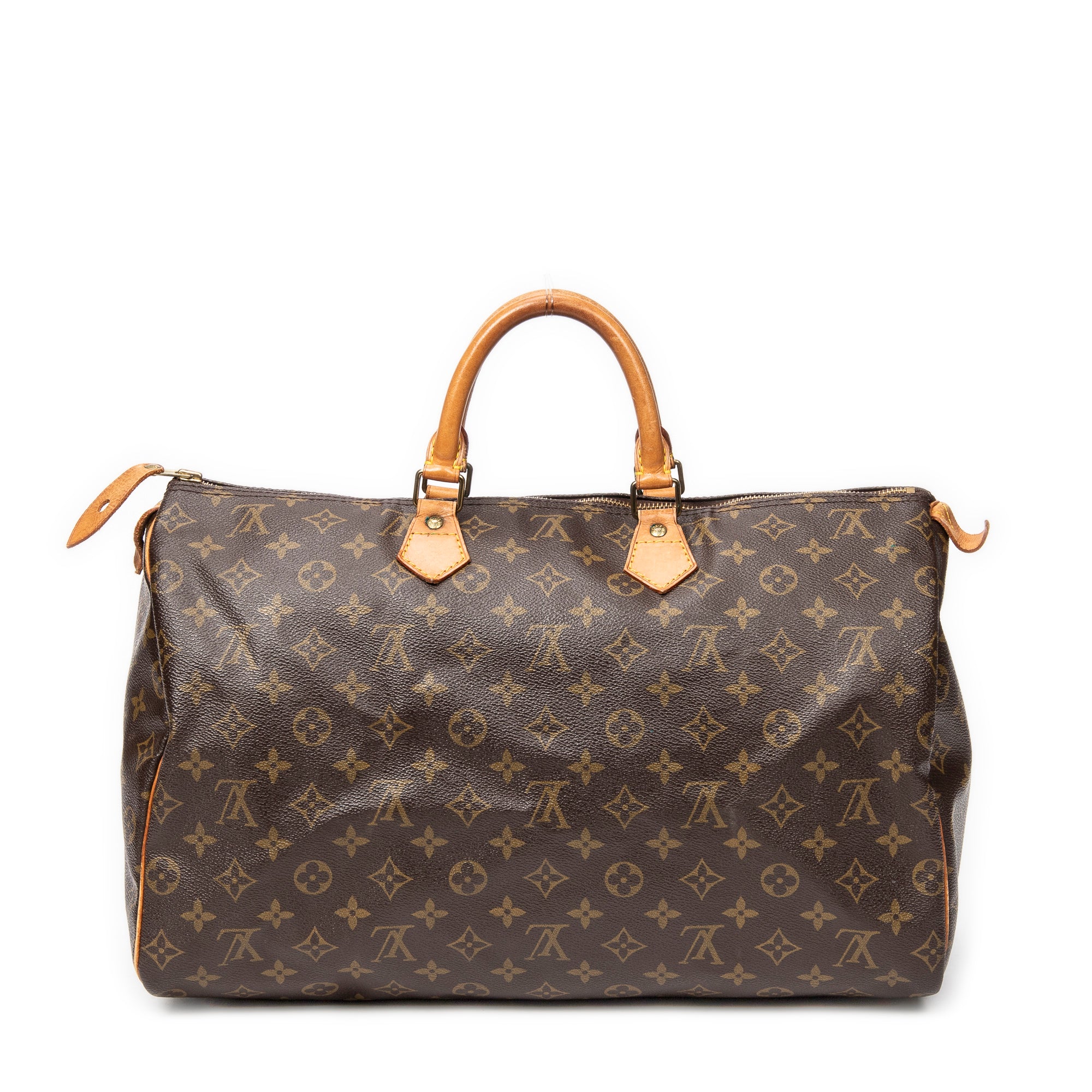 Handbag Speedy 40 Brown Monogram Canvas