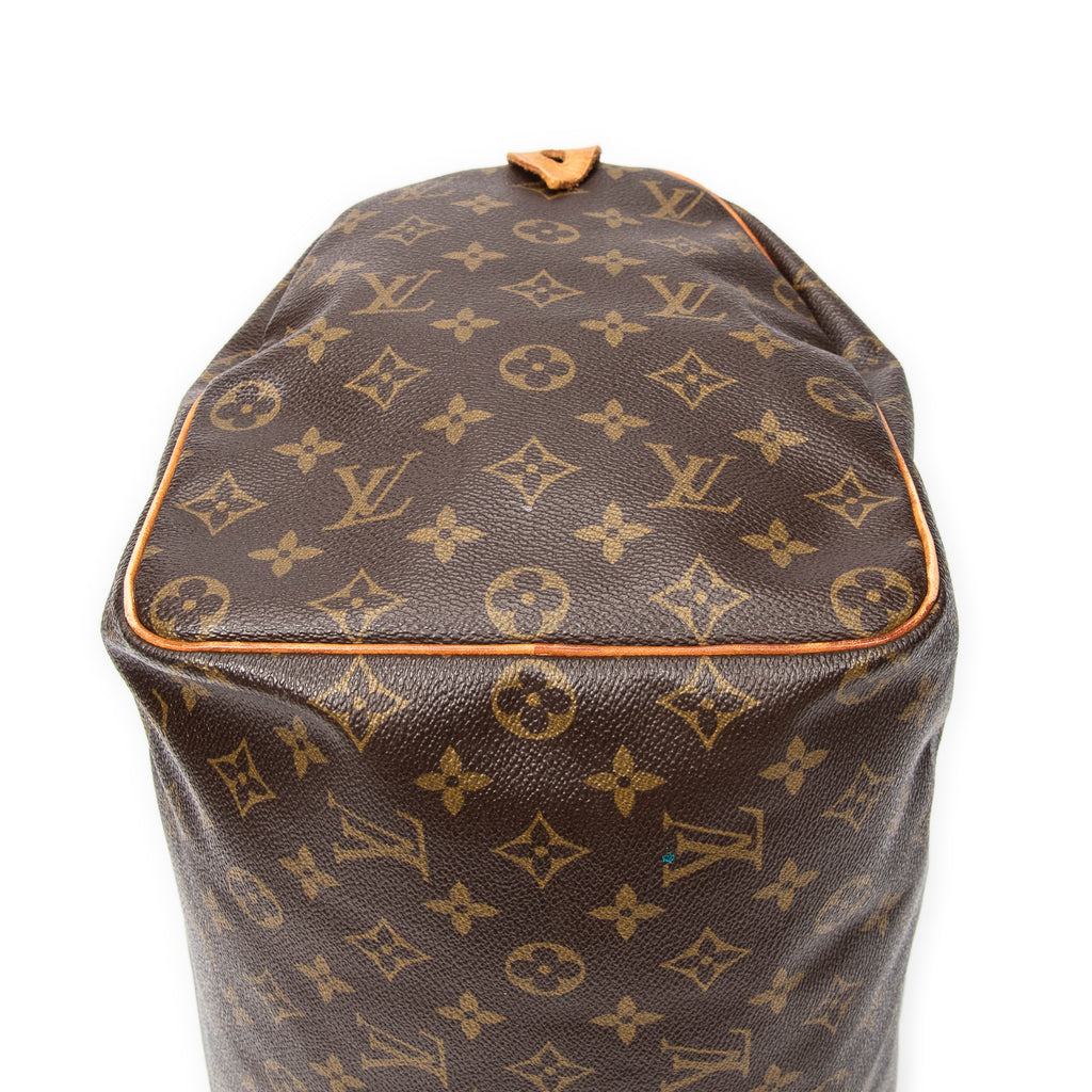 Handbag Speedy 40 Brown Monogram Canvas