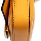 Shoulder Bag Nano Baguette Charm Yellow Zucca Embossed Leather