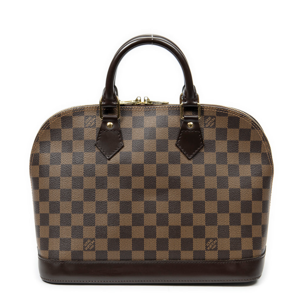 Handbag Alma PM Brown Damier Ebene